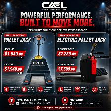 New CAEL Electric Pallet Jack  1.5T/2T/3T Certified & Warranty