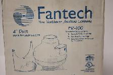 Duct Fan 4' Fantech FR 100 Inline Centrifugal Duct Fan Brand New - Photo 2