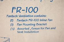 Duct Fan 4' Fantech FR 100 Inline Centrifugal Duct Fan Brand New - Photo 4