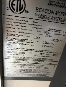 BEACON MORRIS 45,000 BTU Gas Fired Heater - Photo 4