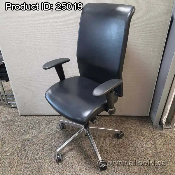 Interstuhl Black Executive Leather Office Task Chair