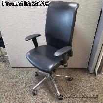 Interstuhl Black Executive Leather Office Task Chair