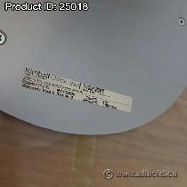 Kimball 32' Glass & Wood Round Office Table w/ Center Post Base - Photo 3