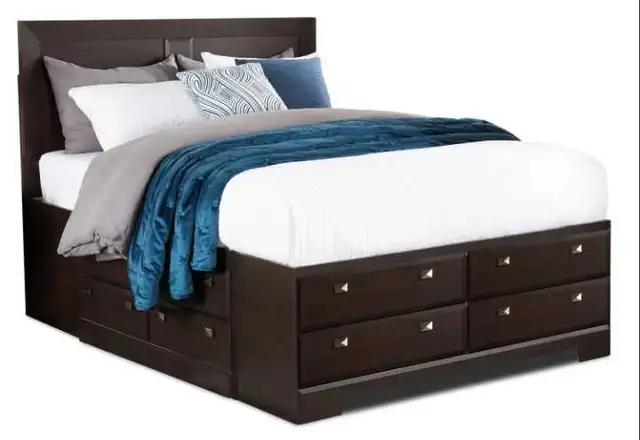Yorkdale 6pc Bedroom Set with Storage Bed, Dresser, Mir