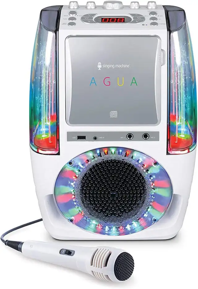 SINGING MACHINE SML605W  BLUETOOTH KARAOKE SYSTEM WITH LED DISCO