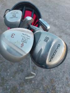 Ladies left hand golf clubs and bag