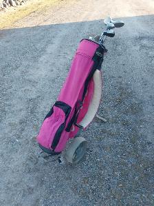 Ladies left hand golf clubs and bag - Photo 3