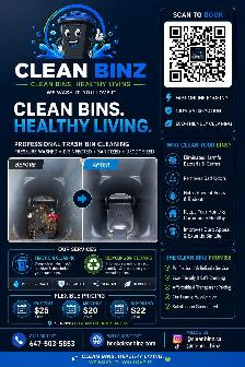 Professional Trash Bin Cleaning | Starting at $25