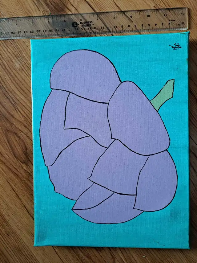 Violet flower painting