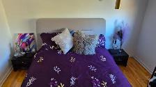 Base et tete de Lit queen size / qeen size bedframe (no matress) - Photo 5