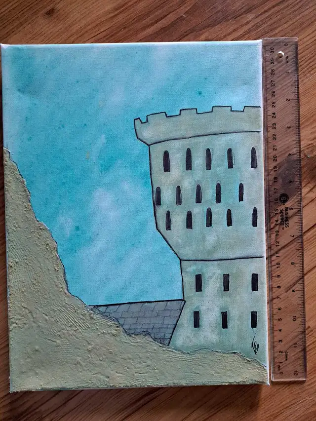 castle painting