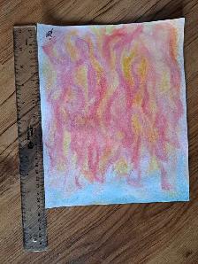 fire watercolour painting