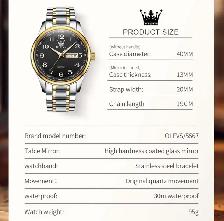 OLEVS Men's Casual Stainless Steel Watch - Photo 6