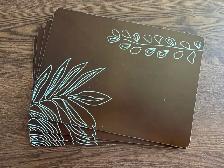 Cork board placemats