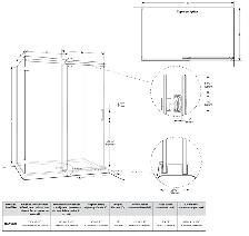 Apollo Corner Shower Glass Enclosure - Photo 2