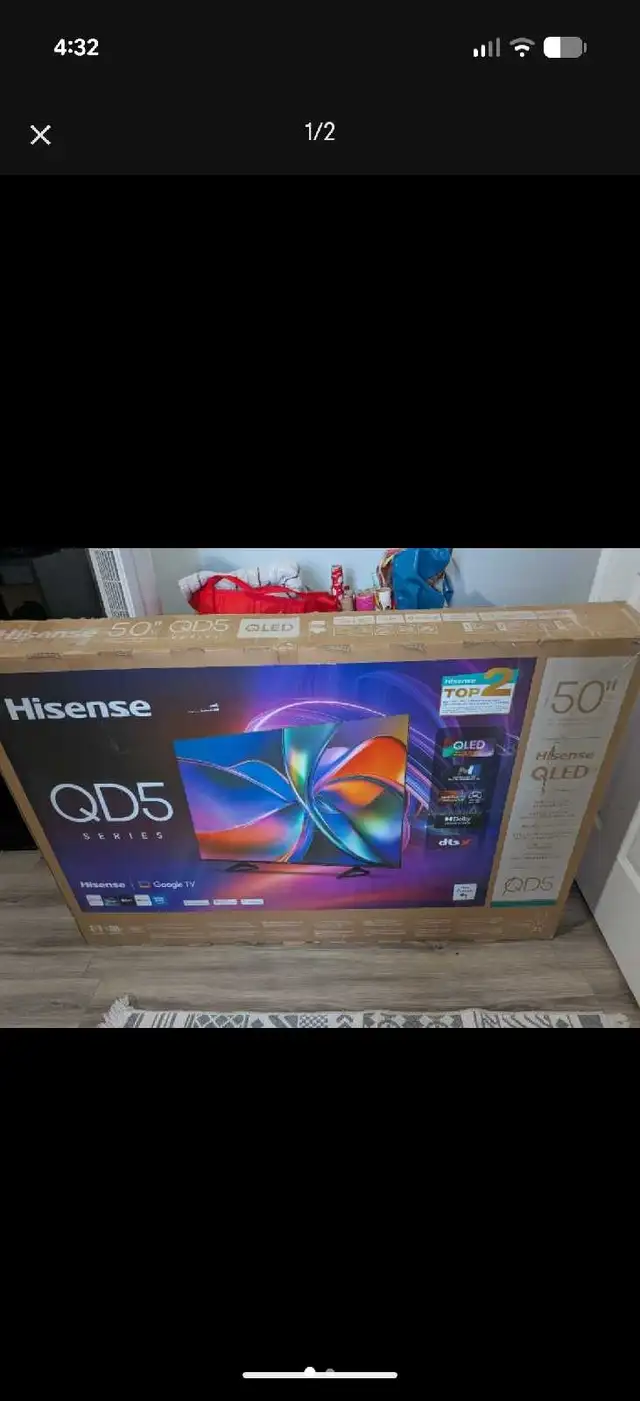 50 inch HISENSE QLED TV QD5