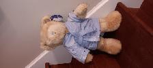 BEAU TOUTOU NEUF PUCCINI BEIGE 17'HAUT SON MANTEAU BLEU: $15.00 - Photo 2
