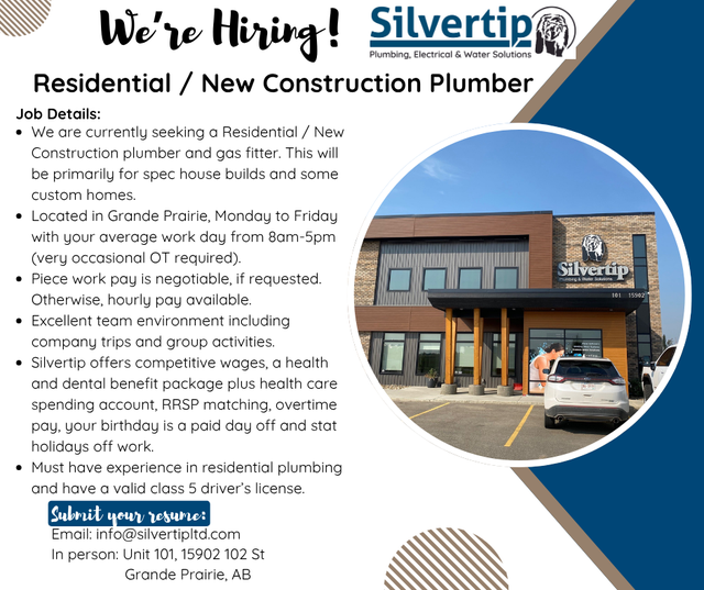 Residential New Construction Plumber