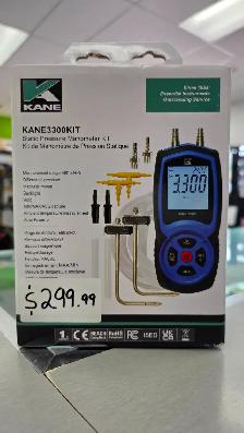 KANE Static Pressure Manometer Kit KANE3300KIT - BRAND NEW