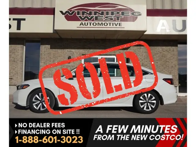 2025 Honda Civic Sedan LX CVT WITH ONLY 8,000 KMS - NEAR NEW!
