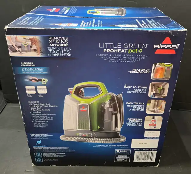 NEW BISSEL LITTLE GREEN PROHEAT CARPET CLEANER