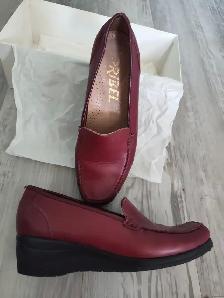 Prible, Elegant leather shoes, France, ladies size 5 (EU35) - Photo 2