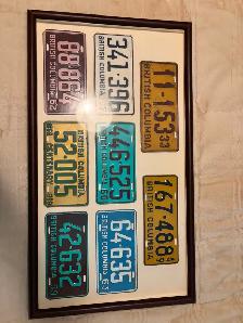 Cherry Framed Vintage Plates