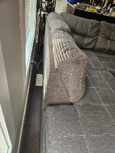 Used Sectional Couch (114') and Ottoman (35'x35') for Sale - Photo 5