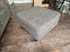 Used Sectional Couch (114') and Ottoman (35'x35') for Sale - Photo 9