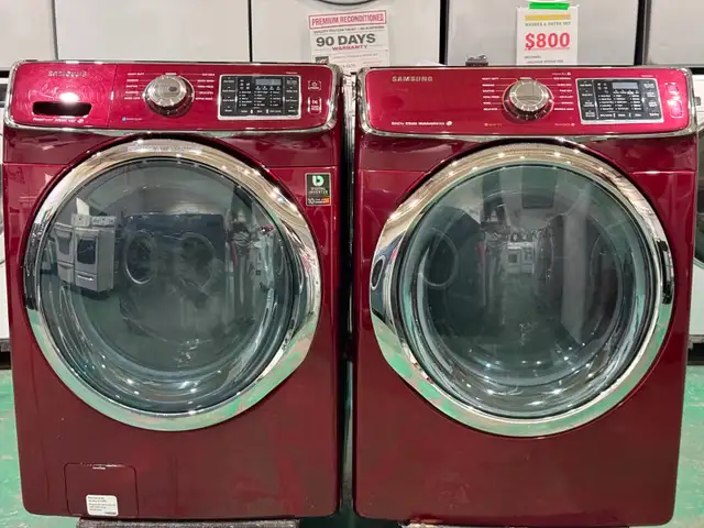 Reconditioned Samsung Washer & Dryer Set on Sale for $825 ONLY!