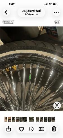mag et pneus noeuf pour harley 21 pouces - Photo 6