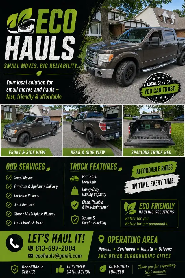 Pickup and moving services
