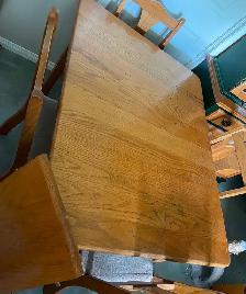 Table de cuisine en chêne - Photo 2