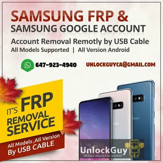 Samsung Galaxy S26 / Z Fold 7 / Z Flip 7 FRP Account Removal