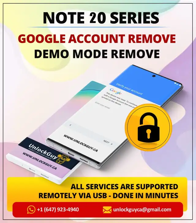 Professional Android FRP & Google Lock Removal Service Samsung