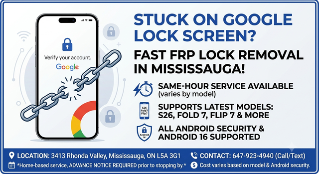 Google Lock Removal – Supports Latest Samsung S26 & Android 16!