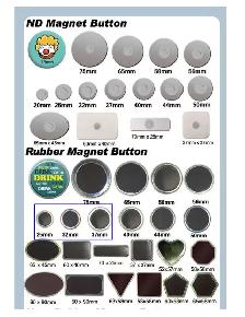 Rubber Badge Rubber Magnetic Button Parts DIY 100sets 015650 - Photo 5