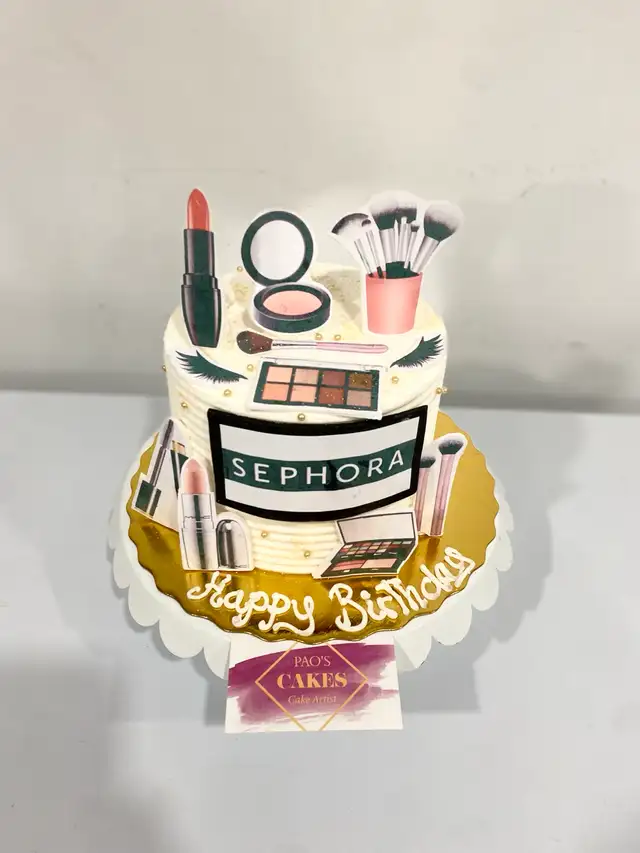 Sephora cake, brand logos cakes birthday wedding
