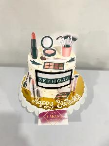 Sephora cake, brand logos cakes birthday wedding