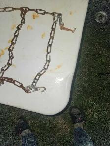 Riding Lawnmower Tire Chains 12x70 - Photo 3