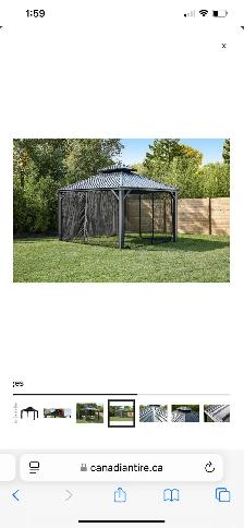 CANVAS Skyline Outdoor/Patio Aluminum Hard-Top Gazebo with Bug N - Photo 7