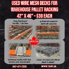 Used Wire Mesh Decks - CAN'T BEAT OUR PRICES! $30 EACH