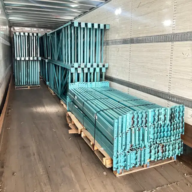 12' High x 42' USED REDIRACK Upright Frames Pallet Racking