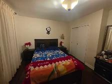 queen bed with storage wooden