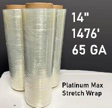 14' Stretch Wrap 14' x 1476' , 65 GA Shrink Film Hand Film