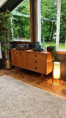 Mid century. TEAK TECK. Lampe / Buffet, console, bar, commode di