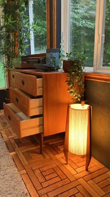 Mid century. TEAK TECK. Lampe / Buffet, console, bar, commode di - Photo 3