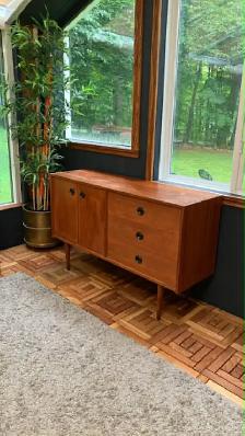 Mid century. TEAK TECK. Lampe / Buffet, console, bar, commode di - Photo 8