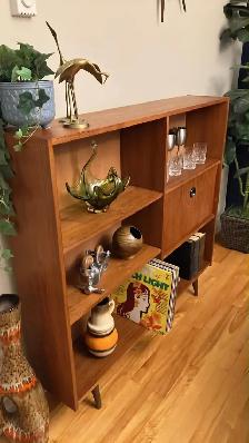 Mid century. TEAK TECK. Buffet, console, bar, bahut disques viny - Photo 3