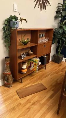 Mid century. TEAK TECK. Buffet, console, bar, bahut disques viny - Photo 5